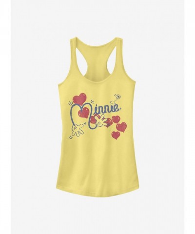 Disney Girls Minnie Mouse Cotton Tank Top - Yellow