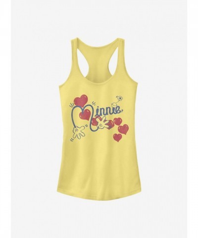 Disney Girls Minnie Mouse Cotton Tank Top - Yellow