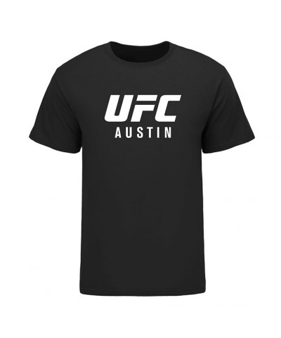 Men's Official UFC Kattar vs Emmett Event Cotton T-Shirt - Black