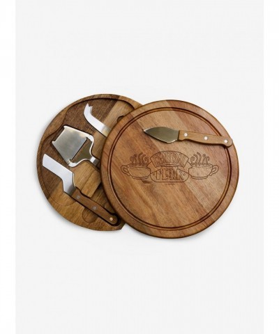 Friends Central Perk Acacia Cheese Board & Tools Set