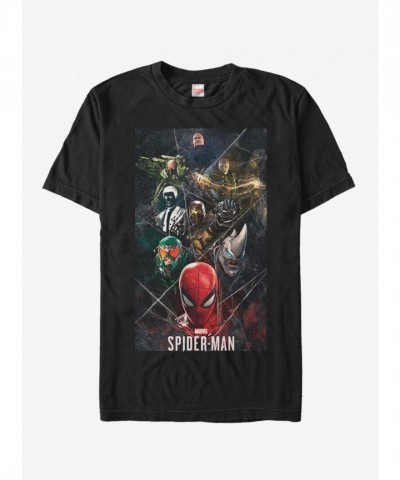 Marvel Black Villain Spider-Man T-Shirt for Men