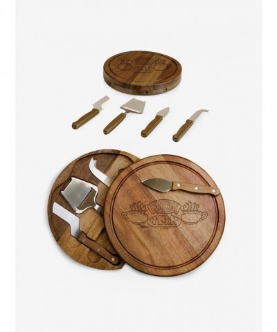 Friends Central Perk Acacia Cheese Board & Tools Set