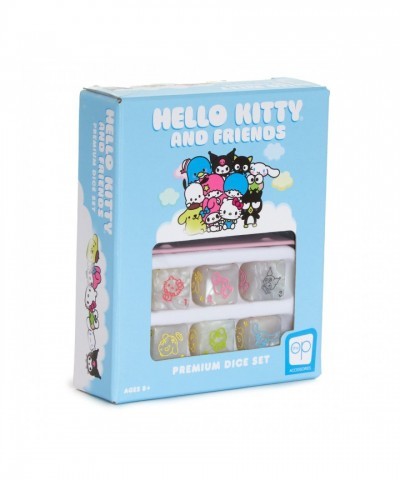 Hello Kitty and Friends Collectible Dice Set with Engraved Characters