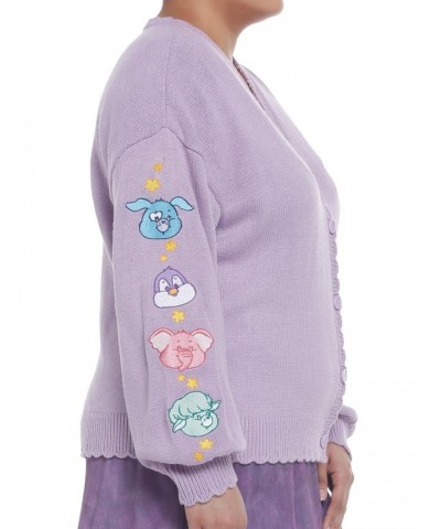 Care Bear Cousins Cozy Lavender Cardigan for Girls - Plus Size