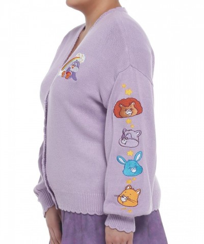 Care Bear Cousins Cozy Lavender Cardigan for Girls - Plus Size