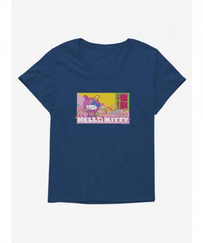 Hello Kitty Sweet Kaiju Girls Plus Size Tee, Lightweight Cotton