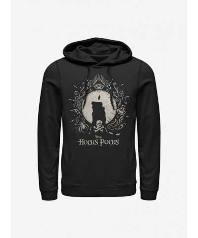 Disney Hocus Pocus Black Flame Hoodie for Men - Unisex Stylish Black Hoodie
