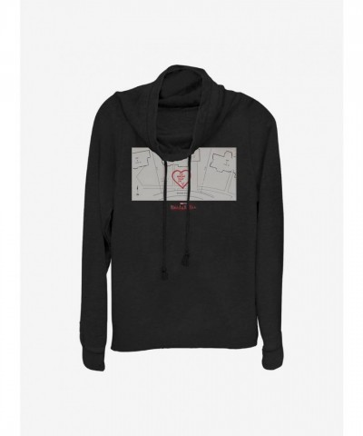 Marvel WandaVision Cowlneck Sweatshirt for Girls - Black