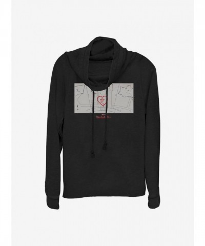 Marvel WandaVision Cowlneck Sweatshirt for Girls - Black