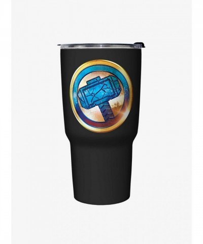 Marvel Thor Mjolnir Travel Mug - Stylish Black Edition