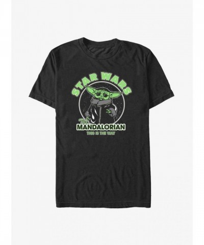 Star Wars Mandalorian Grogu T-Shirt for Men - Black