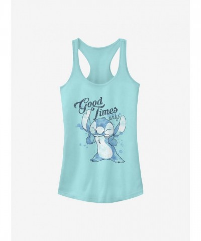Disney Lilo & Stitch Girls Cotton Tank Top - Blue Disney Lilo & Stitch Girls Cotton Tank Top - Blue