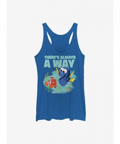 Disney Pixar Finding Nemo Girls Blue Tank Top - Soft and Comfortable