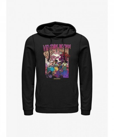Disney Strange World Hoodie - Men's Black Venture Beyond Poster