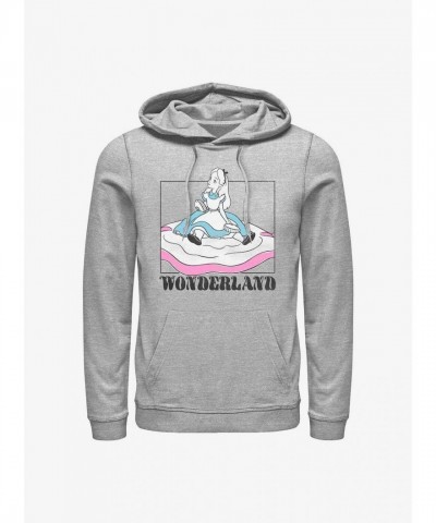 Disney Grey Soft Pop Alice in Wonderland Hoodie for Men