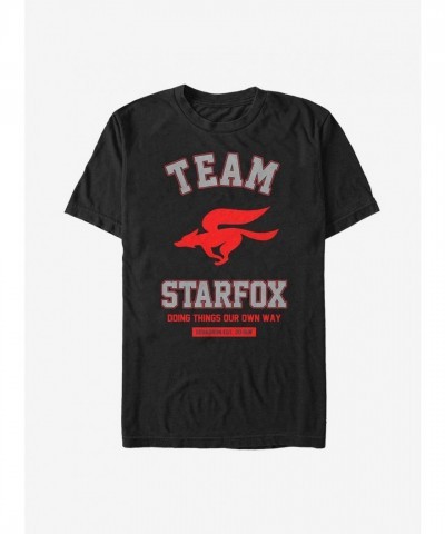 Nintendo Star Fox Team T-Shirt - Men's Black