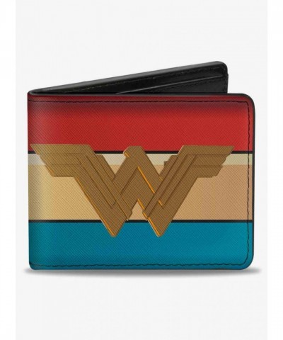 DC Comics Wonder Woman Premium Vegan Leather Bifold Wallet for Men