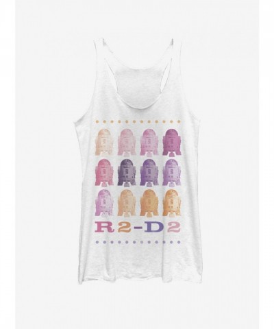 Star Wars R2-D2 White Tank Top for Girls