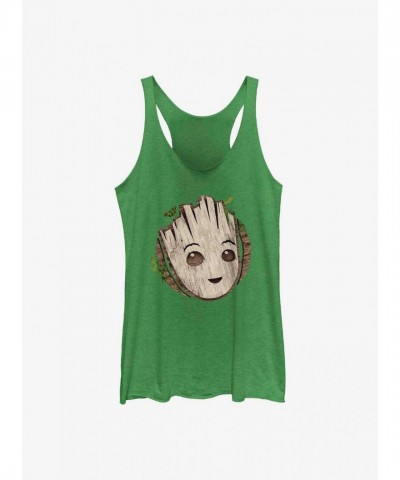 Marvel Groot Guardians Tank Top for Girls - Green