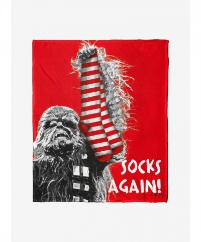 Star Wars "Socks Again" Silk Touch Throw Blanket by The Northwest - Cozy 50x60 Inches