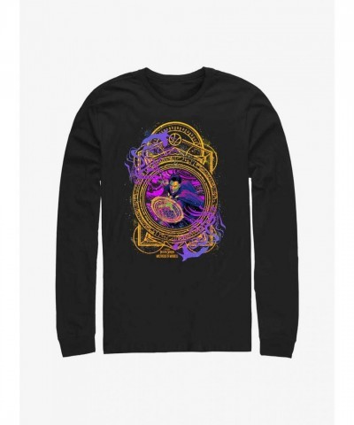 Marvel Neon Doctor Strange Long-Sleeve T-Shirt - Black Men's Edition