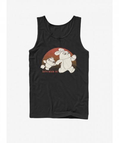 Disney Pixar Toy Story 4 Groovy Black Tank Top with Ducky & Bunny - Men's