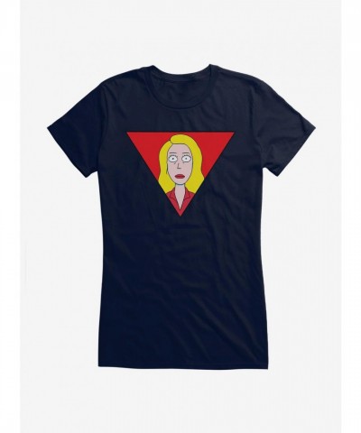 Rick and Morty Junior Beth Triangle Girls T-Shirt