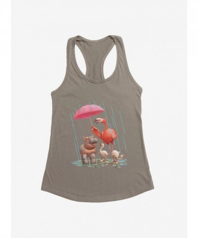 Fiona Hippo Valentine's Day Girls Tank Top