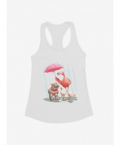 Fiona Hippo Valentine's Day Girls Tank Top