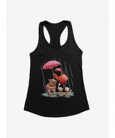 Fiona Hippo Valentine's Day Girls Tank Top