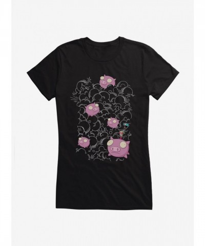 Invader Zim Pig Stampede Soft Girls T-Shirt