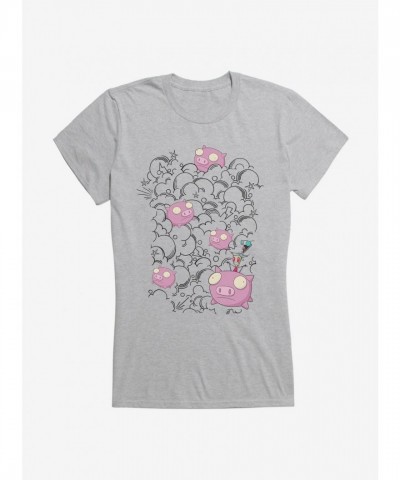 Invader Zim Pig Stampede Soft Girls T-Shirt