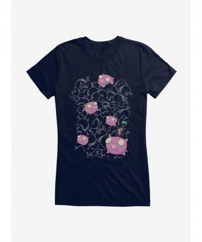 Invader Zim Pig Stampede Soft Girls T-Shirt