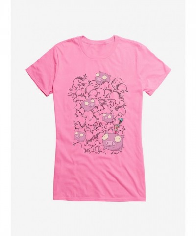 Invader Zim Pig Stampede Soft Girls T-Shirt