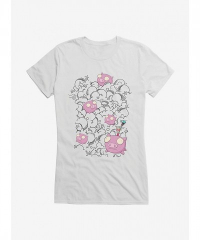 Invader Zim Pig Stampede Soft Girls T-Shirt