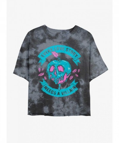 Disney Villains Love Story Tie-Dye Crop Top for Girls - Multi Colors