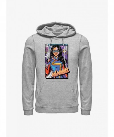 Marvel Girls Ms. Marvel Hoodie - Grey Comfort Fit
