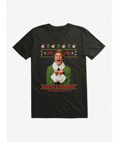 Elf Santa's Arrival! Recognize Him? Unisex Cotton T-Shirt