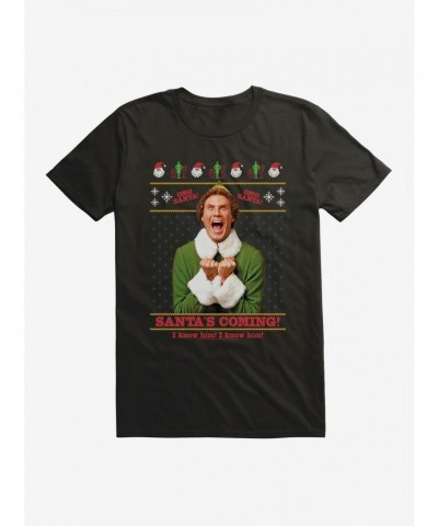 Elf Santa's Arrival! Recognize Him? Unisex Cotton T-Shirt