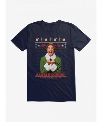 Elf Santa's Arrival! Recognize Him? Unisex Cotton T-Shirt