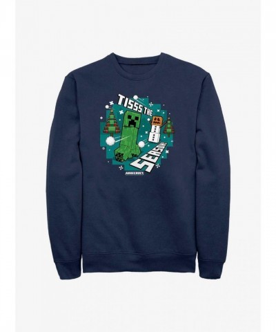 Minecraft Seasonal Sweatshirt - Blue for Men