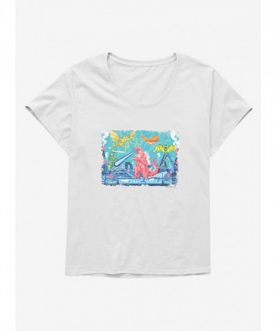 Godzilla Highway Girls Plus Size T-Shirt