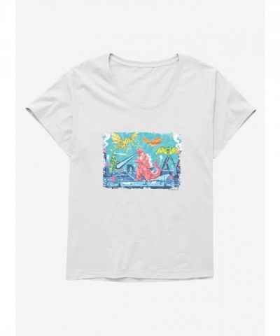 Godzilla Highway Girls Plus Size T-Shirt