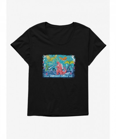 Godzilla Highway Girls Plus Size T-Shirt