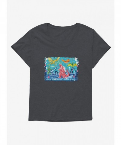 Godzilla Highway Girls Plus Size T-Shirt