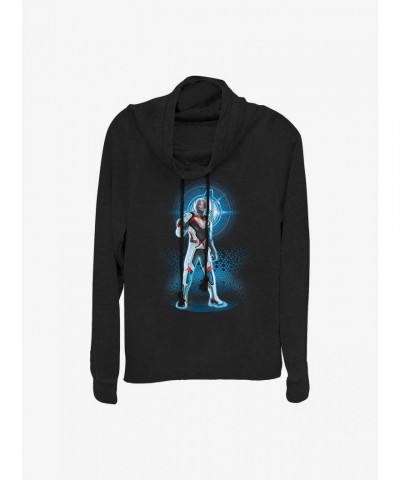 Marvel Ant-Man Avenger Lightweight Cowl Neck T-Shirt for Girls - Black