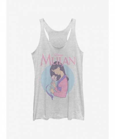 Disney Vintage Mulan Girls Tank Top - White
