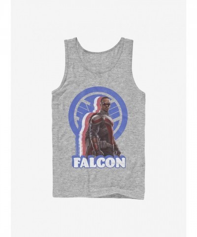 Marvel Falcon Winter Soldier Grey Cotton Tank Top for Men