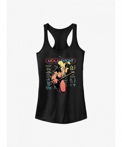 Marvel Moon Knight Mr. Knight Girls Cotton Tank Top - Junior Sizes Black