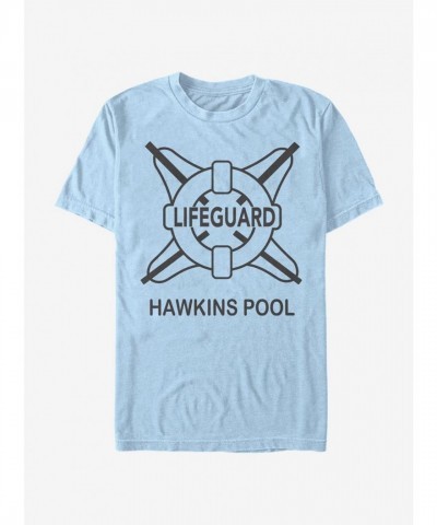 Stranger Things Blue Hawkins Pool Lifeguard Tee for Men